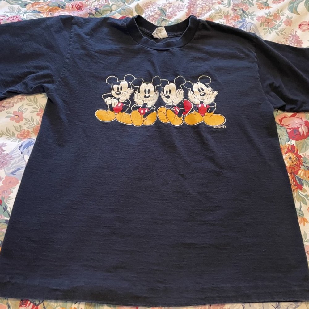Blk Mickey Tshirt. Lge, gently used - Picture 4 of 5